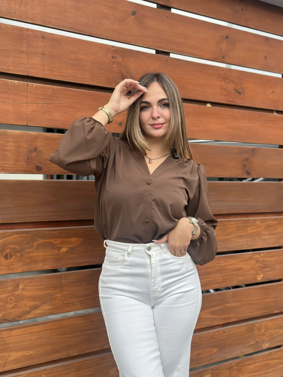 BLUSA IRINA CHOCOLATE