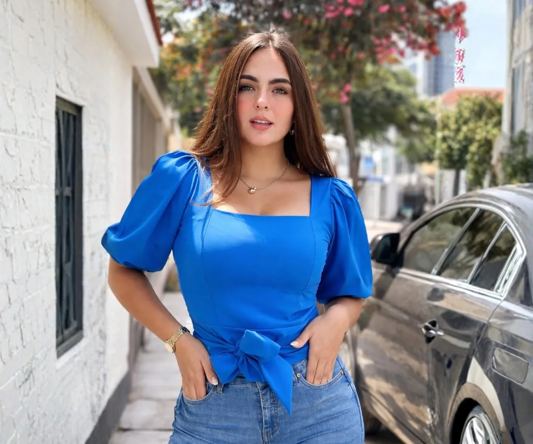 BLUSA ZOE AZULINO
