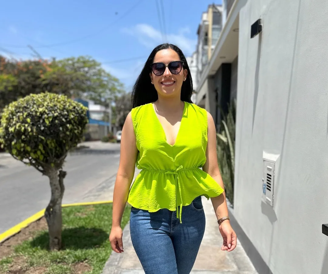 BLUSA VERONA VERDE LIMON