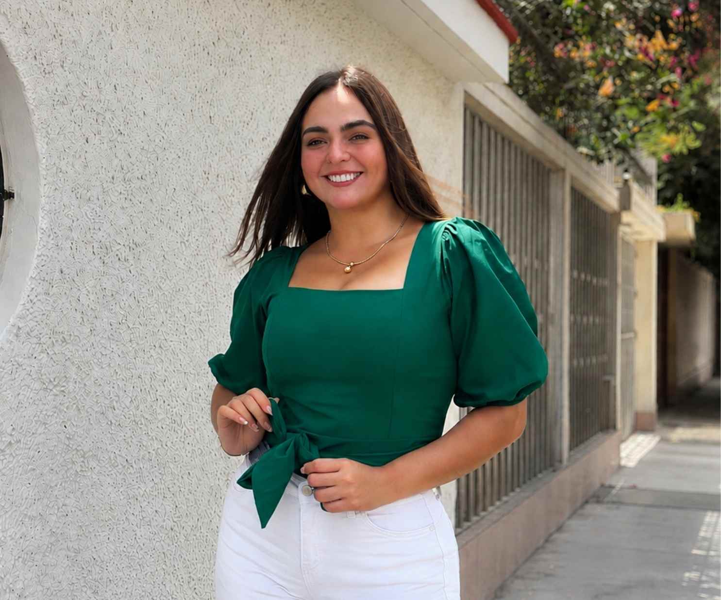 BLUSA ZOE VERDE BOTELLA