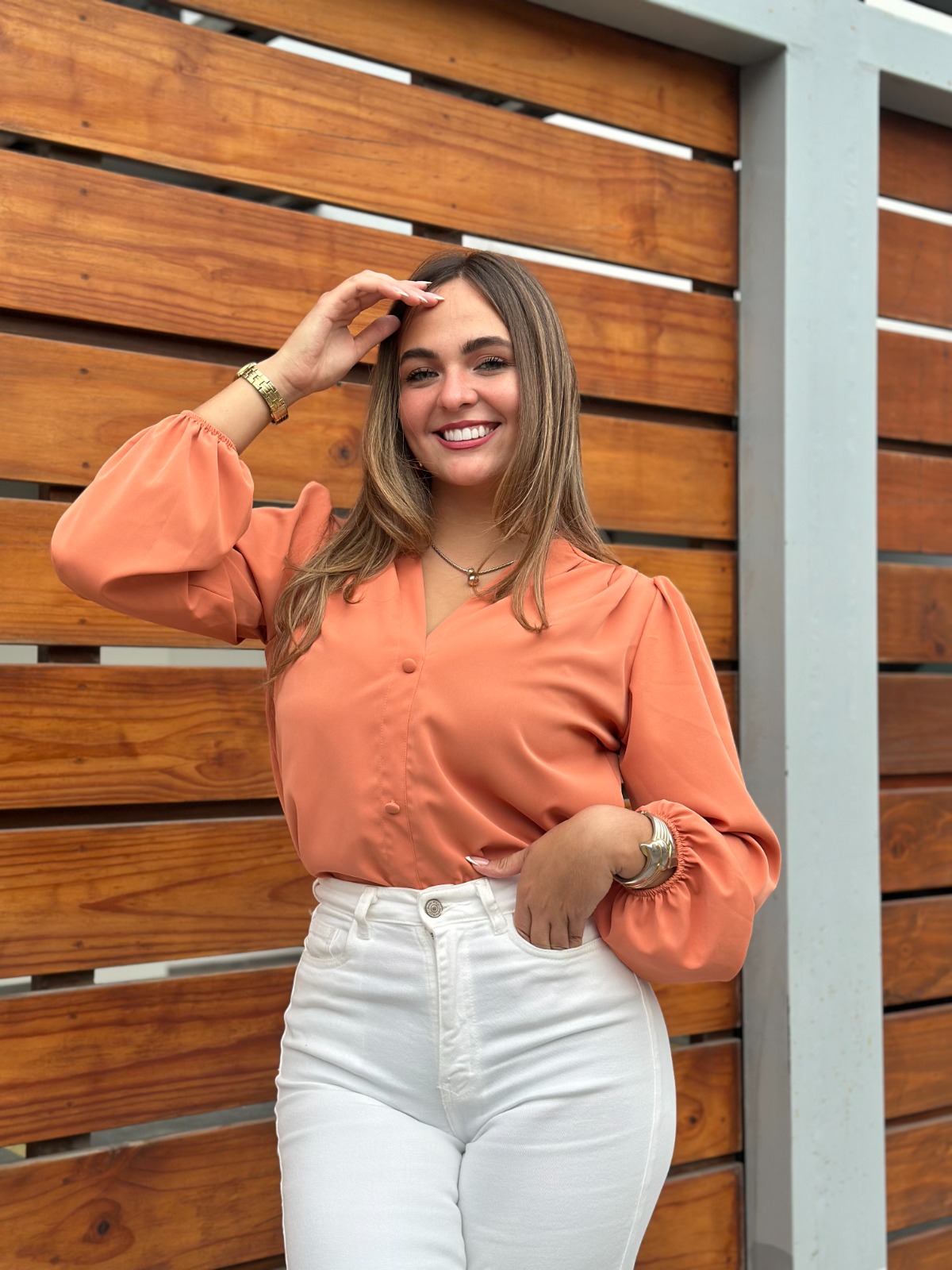 BLUSA IRINA SALMON