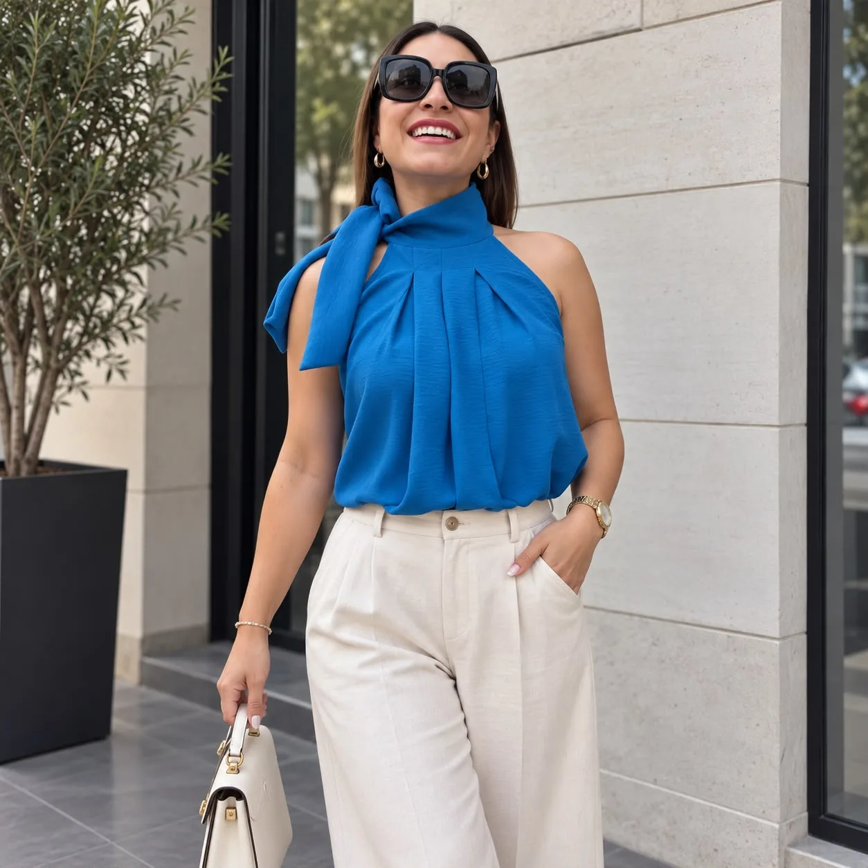 BLUSA CALI AZUL
