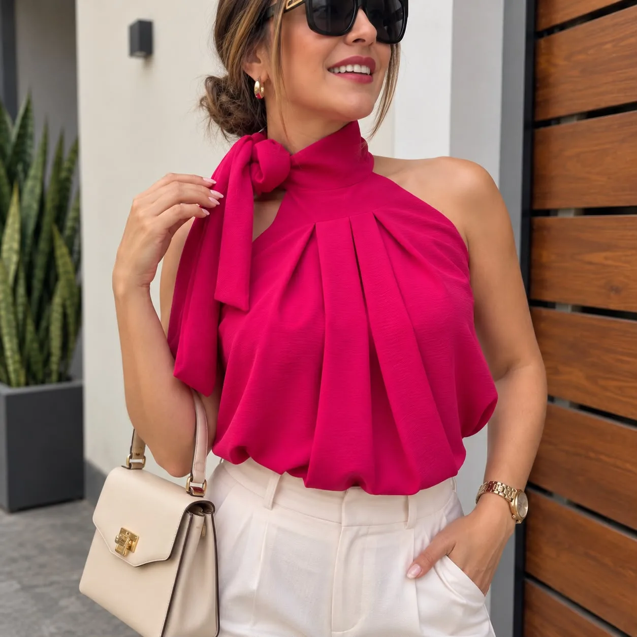 BLUSA CALI FUCSIA