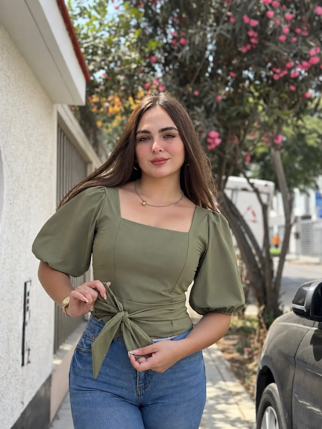 BLUSA ZOE VERDE OLIVO