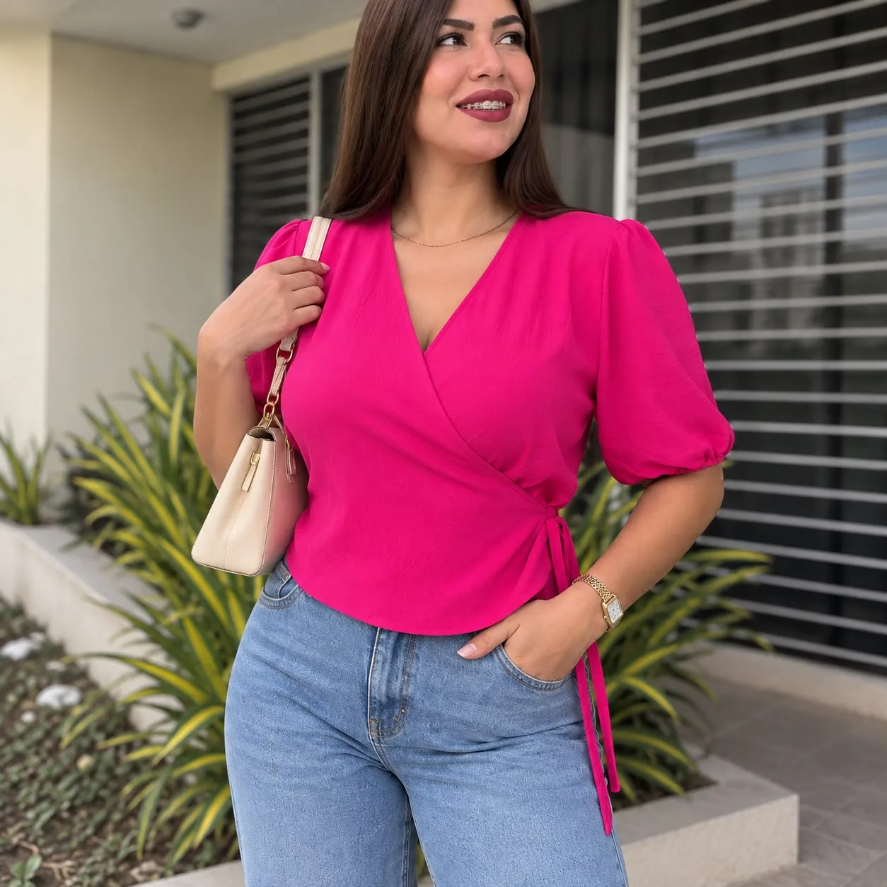 BLUSA ZAIDA FUCSIA