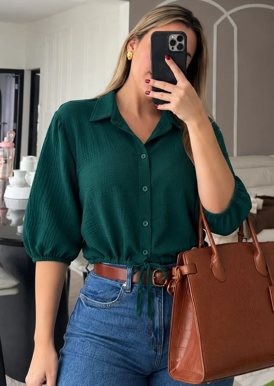 BLUSA ALBA VERDE BOTELLA